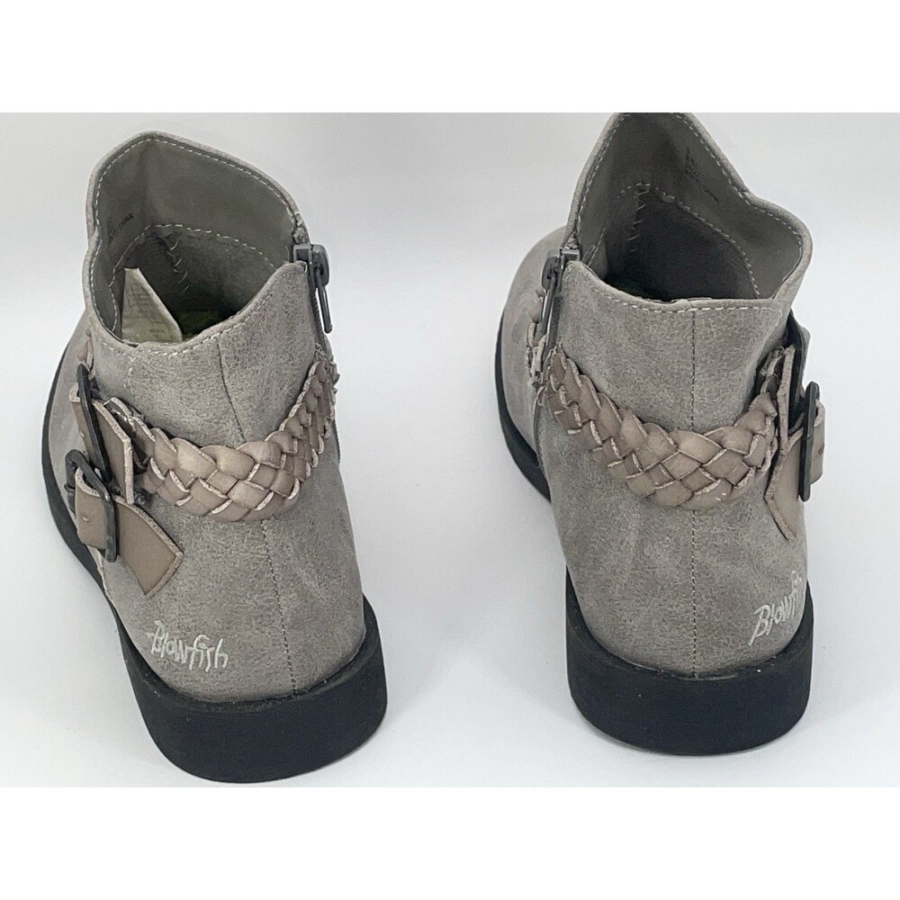 Blowfish Malibu Keepsake Ankle Boot Sz 4 M Gray Girls Zipper - Picture 4 of 6